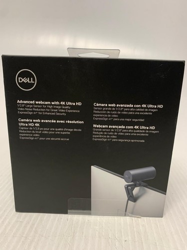 NEW Dell Ultrasharp Webcam WB7022-DDAO Camera Web Ultrasharp 4K Ultra HD - Picture 4 of 6