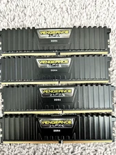 Corsair VENGEANCE LPX 32GB (4x8GB) DDDR4 DRAM 3200MHz Memory Module Kit - Black