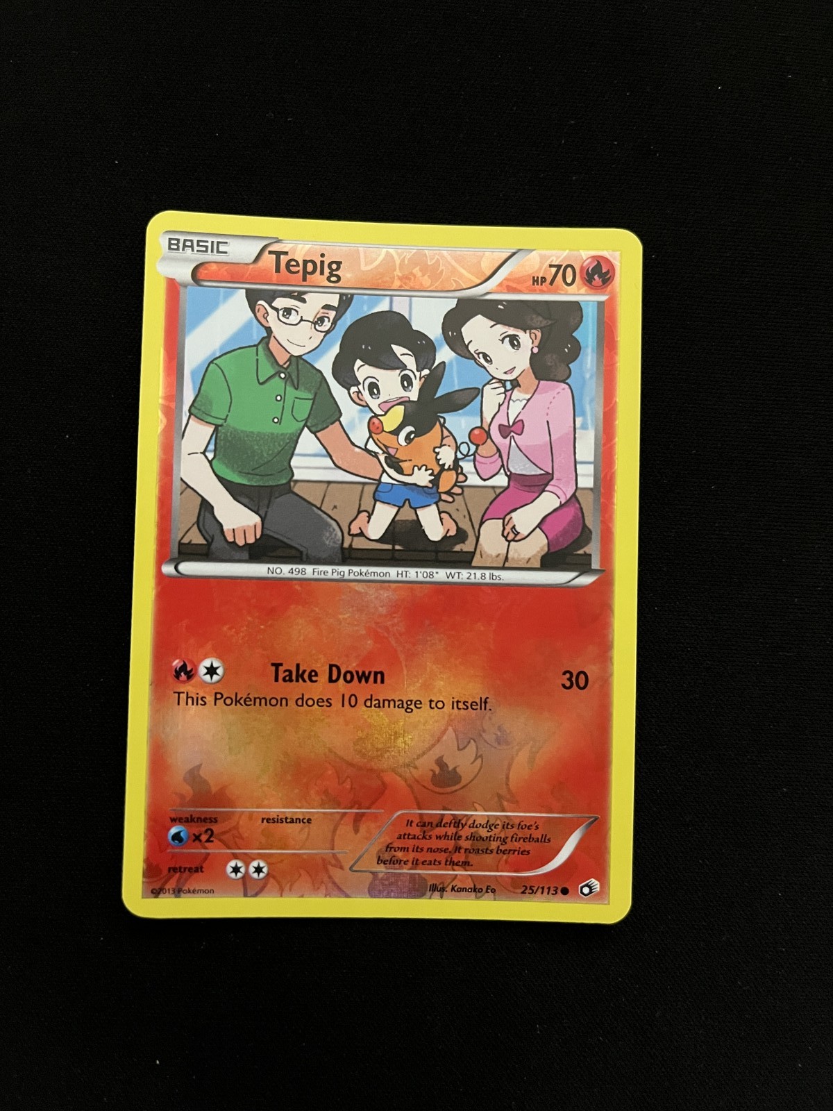 Tepig 25/113 MINT/NM Pokemon Cards Legendary Treasures Reverse Holo Rare