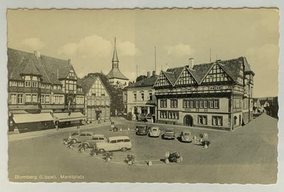 Ansichtskarte, Postkarte, Blomberg (Lippe), Marktplatz, ungelaufen