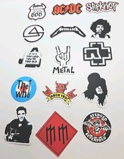 15 Assorted Stickers Rock Heavy Metal Punk Pop Funk Band Music