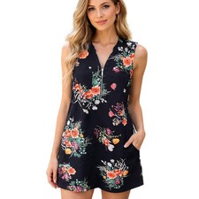 NWT New York  Company Stretch Sleeveless Floral Shift Dress S w/ pockets NEW