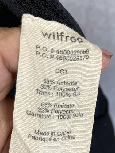 Wilfred Jacke Damen 8 schwarz Krepp vorne offen drapiert Blazer 3/4 Ärmel Taschen - Bild 6 von 9