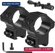 1'' Dovetail Scope Rings, 2 Pack High Profile or Medium Profile 1 Inch Scope Mou