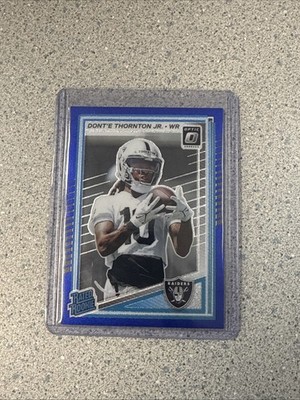 2025 Optic Dont e Thornton Jr. Rookie Blue Glitter SSP #279 