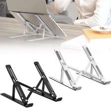Portable Foldable Aluminum Laptop Stand with Cooling and Height Adjust