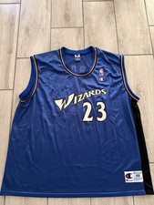 Vintage Michael Jordan Washington Wizards Champion Blue Jersey Mens XL 48