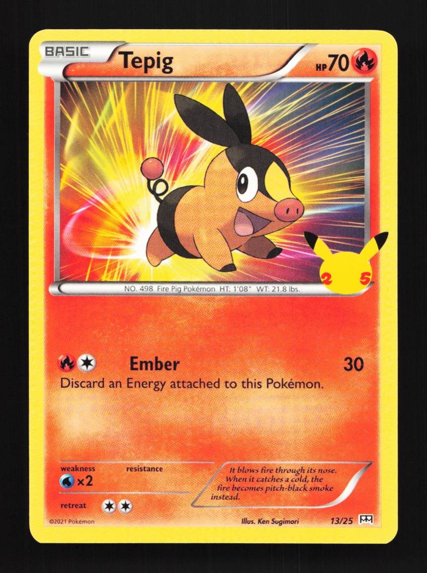 Tepig 13/25 LP McDonald's Collection 2021 English Pokemon Card TCG