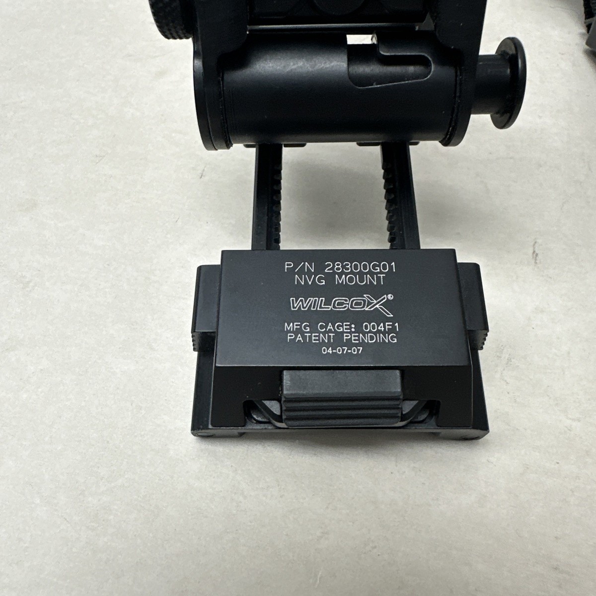 Wilcox NVG G01 Night Vision Breakaway Helmet Ratchet Mount NSW