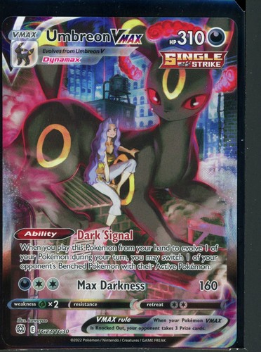 SWSH09: Brilliant Stars Trainer Gallery Umbreon VMAX #TG23/TG30