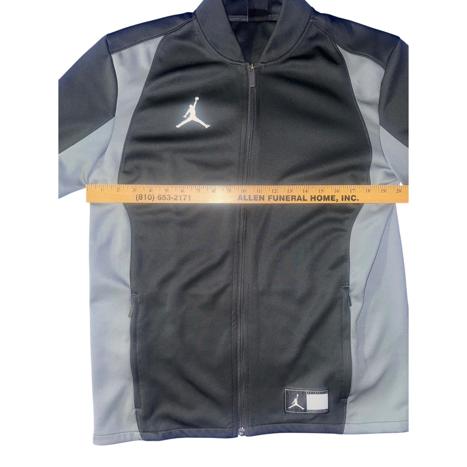 SACAI X NIKE Nike Air Jordan Flight Full Zip Track Jacket University Rosso Grigio 924707 Taglia M