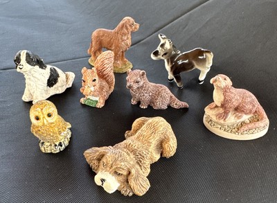 Konvolut Vintage Ornamenten, China Esel, Resin. Marken unsicher. Siehe Fotos.
