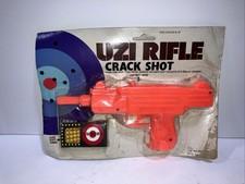 Vintage 1980  S UZI Rifle Gun Orange PLASTIC New With Package Wear