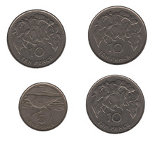 1984 St Helena 5 & 10 Pence – QEII – Bulk Lot