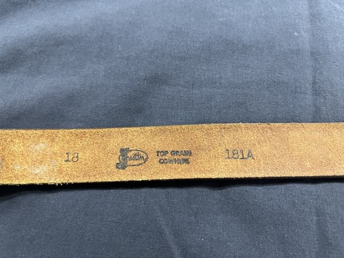 Justin Kids 18 Inch Western Belt W/Silver & Gold Covered Wagon Buckle USA - Picture 5 of 15