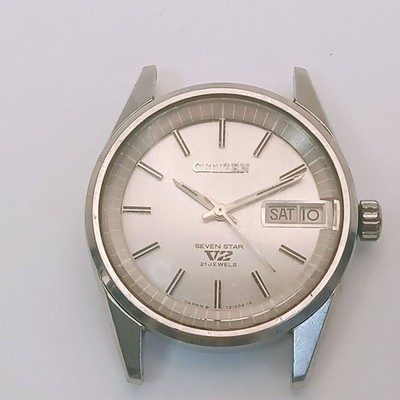 Funktionierende CITIZEN SEVEN STAR V2 4-720687 automatische Herrenuhr nur Zif...