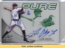 2014 Leaf Trinity Pure Green 1/10 Luis Ortiz #P-LO1 Auto READ 0af