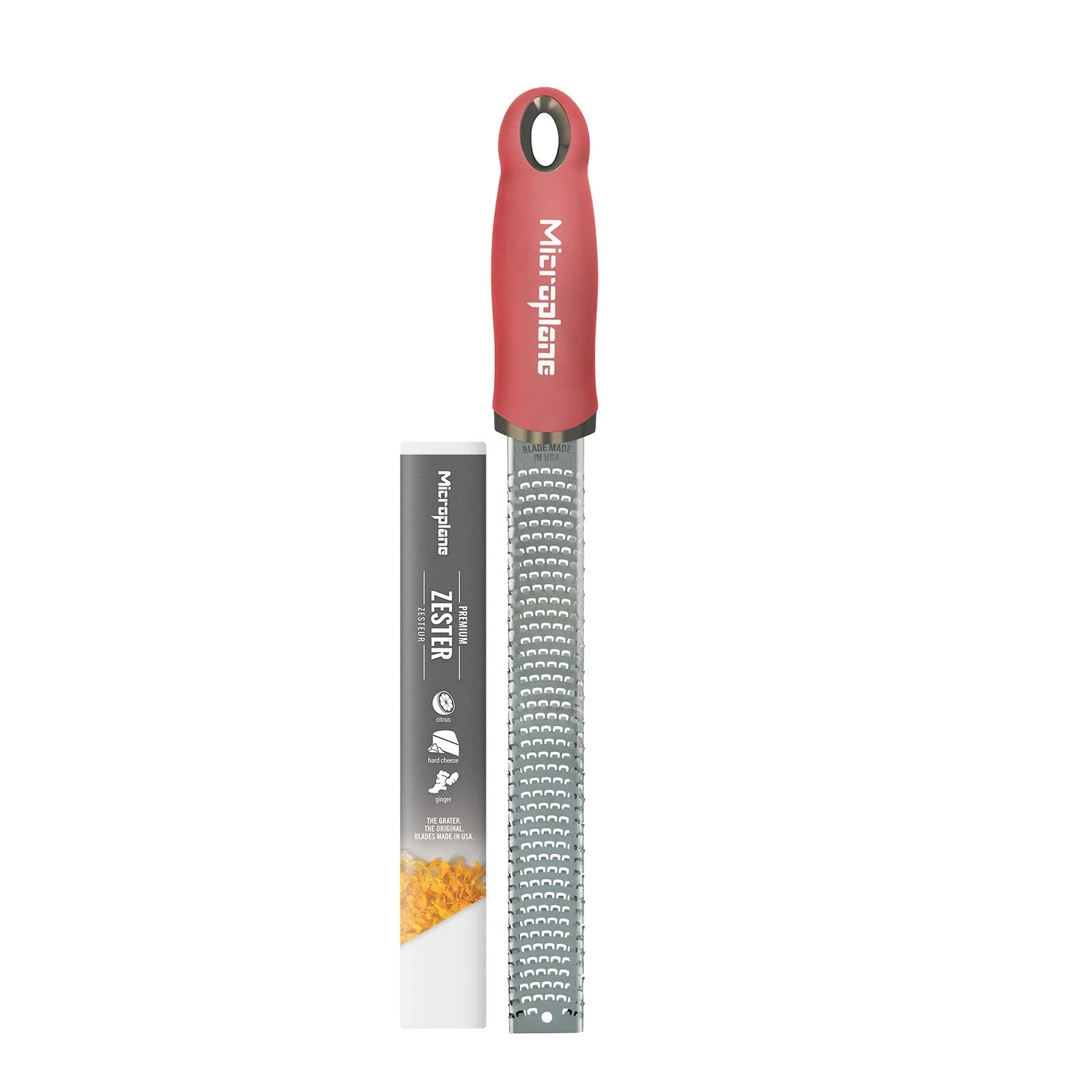 Microplane Zester Grater in Lipstick Pink for Citrus Fruits, Hard Cheese, Ginger
Opens in a new wind