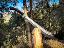 Custom Handmade Carbon Steel Blade Survival Viking Sword | Hunting Sword Camping