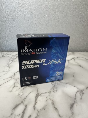 Vintage Imation Borne Of 3M Innovation Super Disk  120MB LS-120 3 Diskettes