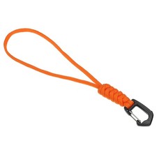 Badge Lanyard 8.6 Inch, Necklace Keychain Cord Metal Clasp Hook, Orange
