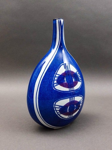 Royal Copenhagen Denmark Inge Lise Koefoed Vintage Tenera Fajance Flower Vase - Picture 2 of 10