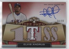 2011 Topps Triple Threads Future Phenoms 54/99 Elvis Andrus #129 Auto 0c6