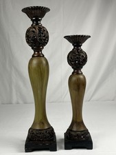 Set of 2 Tall Decorative Candle Holders 24  &...