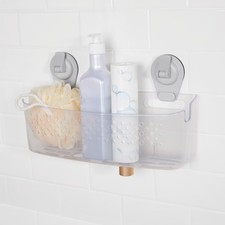 Wall Mounted Extra Large Suction Bathroom Storage Basket Easy Install No Tools