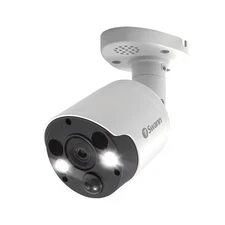 Swann Home Security 4K Bullet Camera w Spotlight 2-Way Talk White SWNHD-887MSFB