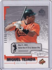 2004 UD SP Authentic MIGUEL TEJADA Game Dated 1/1 5/31/2003 #86 Orioles