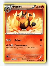 Pokemon Card Pignite (18) Normal LP Black and White 18/114