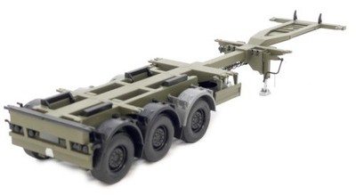 Pacton ausziehbares Seefracht-Containerchassis Modell von MarGe Models 1:32