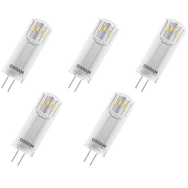 5 X Osram Led Stiftsockellampen Pin 1,8W = 20W G4 Klar 200Lm Warmweiß 2700K 320°-image