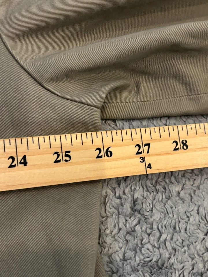 Marks & Spencer Jacket Mens XL Beige Full Zip Cotton Casual Mid Weight M&S - Image 4 of 4