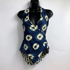 Lenny Niemeyer Women's Tie Dye Reversible One Piece Adjustable One SIze Swimsuit