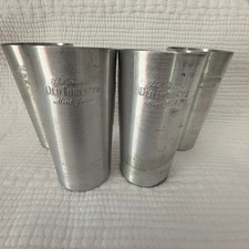 Vintage West Bend Aluminum Old Forester Mint Julep Cups Wheat Design Set of 4