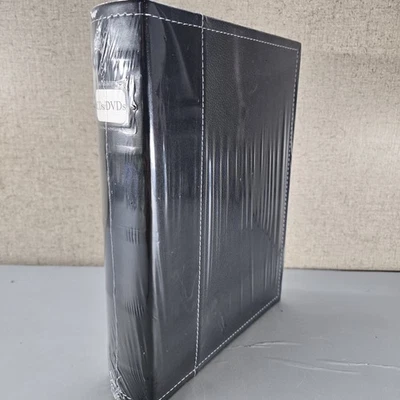 BRANDED Bellagio-Italia CD/DVD Storage Binder - Black - Leather - 48-Disc Capacity