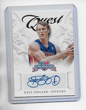 2012-13 Panini Crusade Quest Auto Kyle Singler #32 Auto
