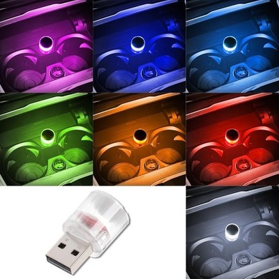 Eco-Friendly USB LED Color Changing Lamp - Perfect for Cars, Bedrooms & Camping