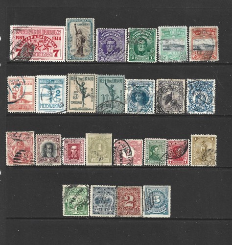 Uruguay, Lot of 25 Different Stamps, Used