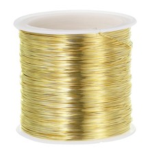 28 Gauge Jewelry Wire 328 Feet/100M Pure Copper Jewelry Beading Craft Gold