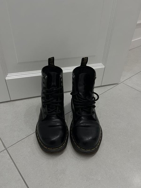 Women Dr. Martens Boots Black Leather 36 #3KVX