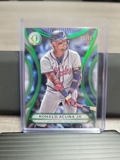 Ronald Acuna Jr. 2025 Topps Tribute Green /99 #76 Atlanta Braves