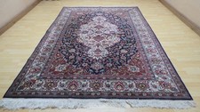Large  Carpet Rug Hand Made Wool Living Room oriental Area  10ft 3" x 6ft 6"