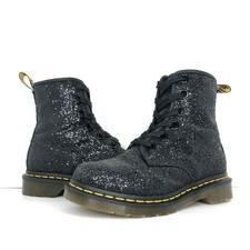 Dr Martens Black Chunky Glitter 1460 Farrah Ankle Boots Women s 5 Shoes