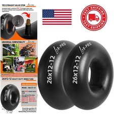 Universal Fit Inner Tubes 26x12 12 for ATVs UTVs Lawn Equipment and Snow Blowers