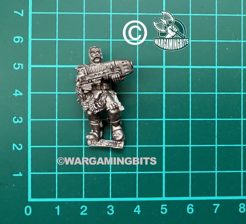 Rare Citadel Space Wolf Scout With Plasma Rifle Gun Oldhammer OOP (Metal)