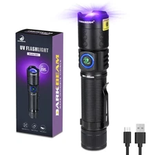 UV Flashlight Black Light LED 395 NM, Ultraviolet Flashlights, Rechargeable U...