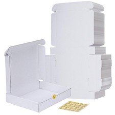RLAVBL 12x9x2 Shipping Boxes Set of 25, White 12 x 9 x 2 inches,